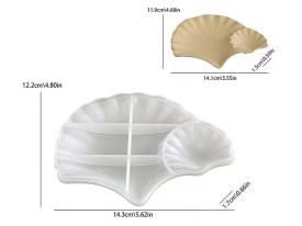 Molde silicona hoja GINKGO doble